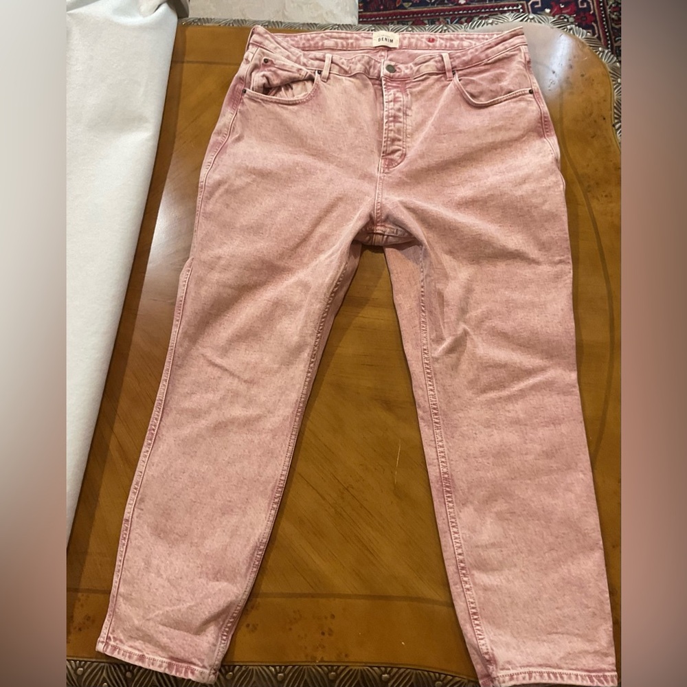 Sézane Pink Straight Leg Jeans